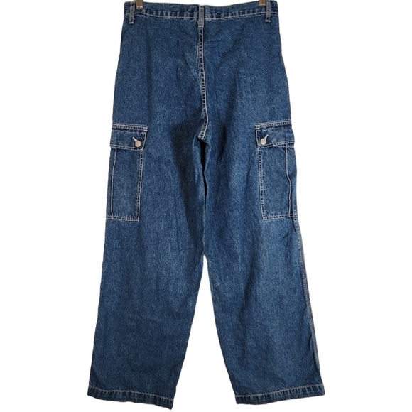 Vintage REVOLT Utility Cargo Jeans Size M/L - Picture 2 of 4